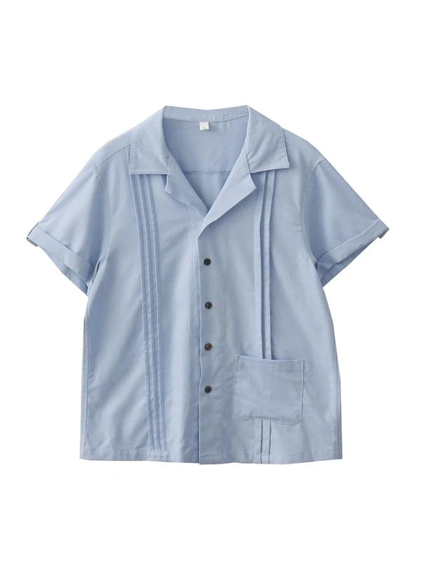 プレゼントtシャツの選び方：ゆったりとした襟付きプリーツシャツの実用性とシーン別活用