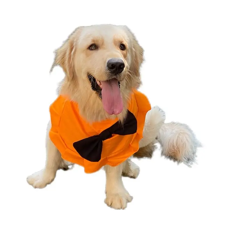 ハロウィン犬服：丸型バンダナで中型・大型犬に合うおしゃれデザイン