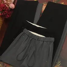 高級感のある通勤用バナナパンツ【フィット・ウエストゴム・ワイドレッグ】（セットアップ対応）