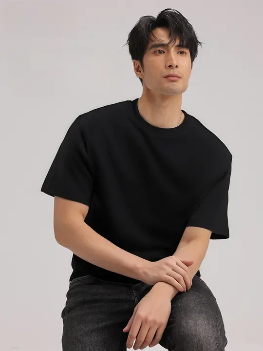 極上の柔らかさのビジネスカジュアル半袖Tシャツ【コットン・ラウンドネック・メンズ】