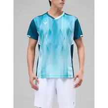 男女兼用 バドミントン用ニット半袖Tシャツ【スポーツウェア・通気性・快適】