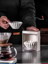 カフェドリップ用フィルターホルダー【防塵収納・折りたたみ式・コーヒー用】