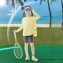 子供用 UVカット晴れの日用ウェア【アイスシルク・涼感・速乾】（セットアップ対応）