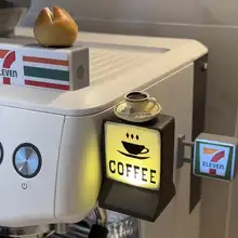 コーヒー冷蔵庫マグネット【クリエイティブコーヒーメーカー・便利店用サイン】