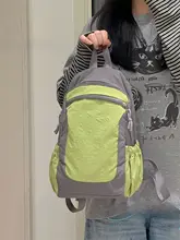 アウトドア軽量カジュアルフィットネスリュックサック【男女兼用・小型・バイカラー】