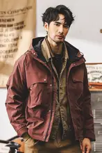 アメリカンビンテージ工装ジャケット【春秋用・軽量・メンズ・ゆったりシルエット】