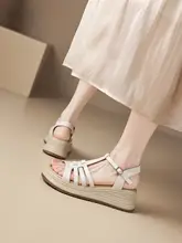 厚底ローマスタイルサンダル【夏用・ウエッジソール・女性用】