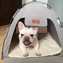 ペットテント ペットハウス 猫 犬 オールシーズン 通気性 防水 丸洗い可能 組み立て不要 ワンタッチ キャンプ アウトドア 室内