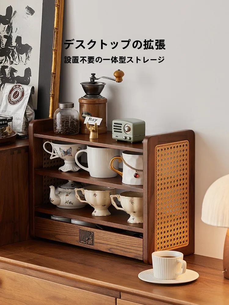 天然木製藤編みカゴテーブルLT100-SNJ-02E：収納機能と田园スタイルの実用性を解説