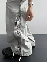 通気性のある速乾素材の夏用カーゴパンツ【ゆったりストレート・アウトドア・カジュアル】