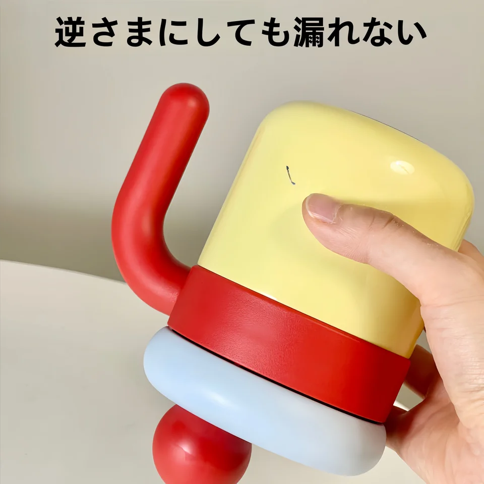 可愛いオフィス用水筒【保温・ストロー付き・持ち手付き・316ステンレス製】