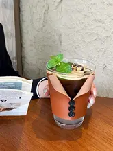 革製コーヒーカップカバー【防熱・滑り止め・デザイン性】