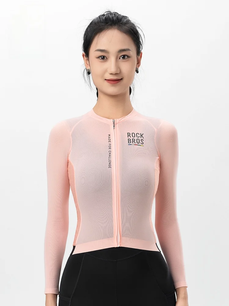 女性用長袖サイクリングウェア ROCKBROS 15110012：春夏通勤・マウンテンバイク対応の快適フィット感