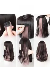 子供用ヘアアクセサリー【編み込みスタイル・リアル感ある耳掛けカラーハイライト】
