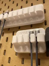 3Dプリント 穴あけ不要収納スタンド【データ充電ケーブル整理用・角穴・円孔対応】