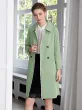 通勤用ウィンドコート【女性用・イギリス風・ゆったりミディ丈】