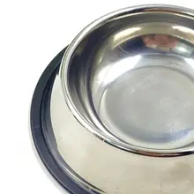 ステンレス 転倒防止犬用ボウル 特大
