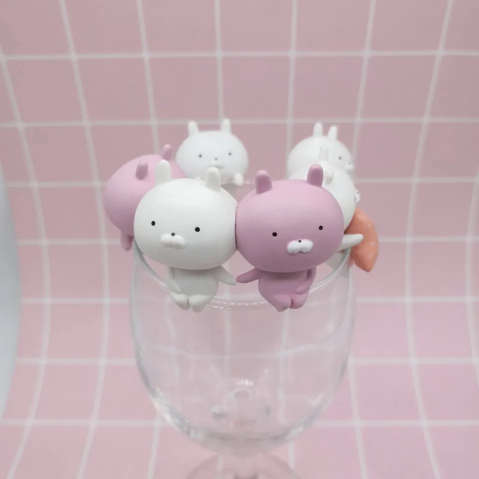 かわいいカートゥーンフィギュア【ウサマル・ティーセット用】