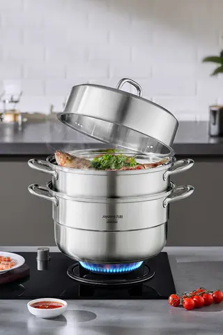 TAO | 304ステンレス製スチーマー【多層・大容量・家庭用・蒸し物