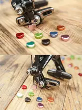 ハートデザインの折りたたみ自転車用超軽量シフト＆ブレーキケーブルキャップ