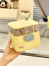 可愛らしいぞう型ジュエリーボックス【防塵・耳飾り・ネックレス・指輪収納用】