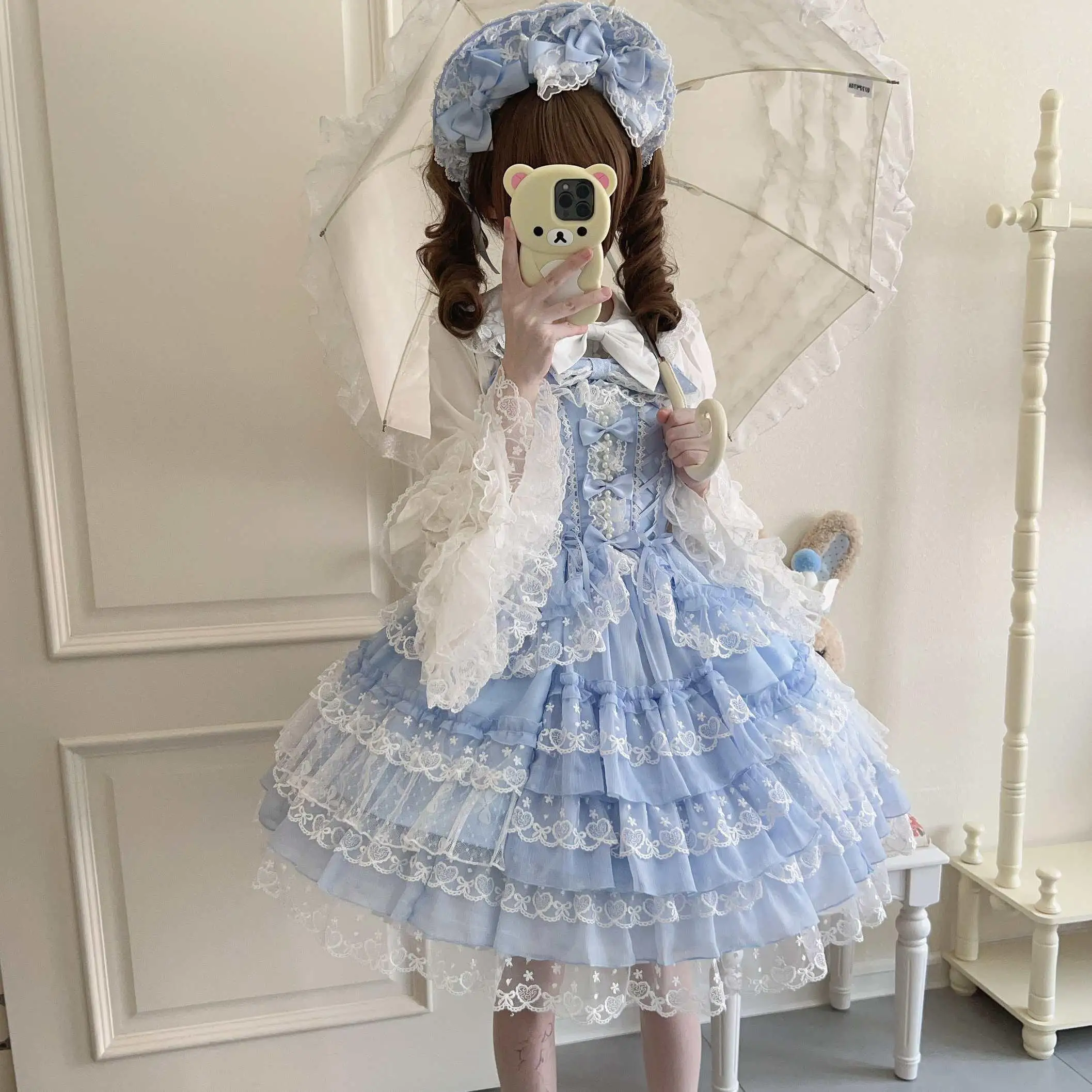 姫袖デザインの純綿インナーは透けない色で安全な着用が可能か