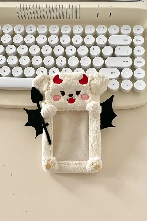 かわいいエンジェル＆デビルのぬいぐるみカードケース【韓国インスタ風・ポラロイド用・小カード展示用】
