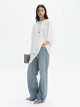 極上の柔らかさを持つコットンデニムパンツ【直筒・軽量】