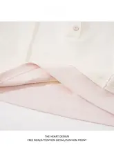 甘美なバイカラー風長袖Tシャツ【女性用・美しいデザイン・インナー対応】（セットアップ対応）