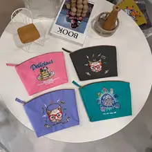ボールチェーン刺繍ナイロン手提げバッグ【高級感あるデザイン・女性用】