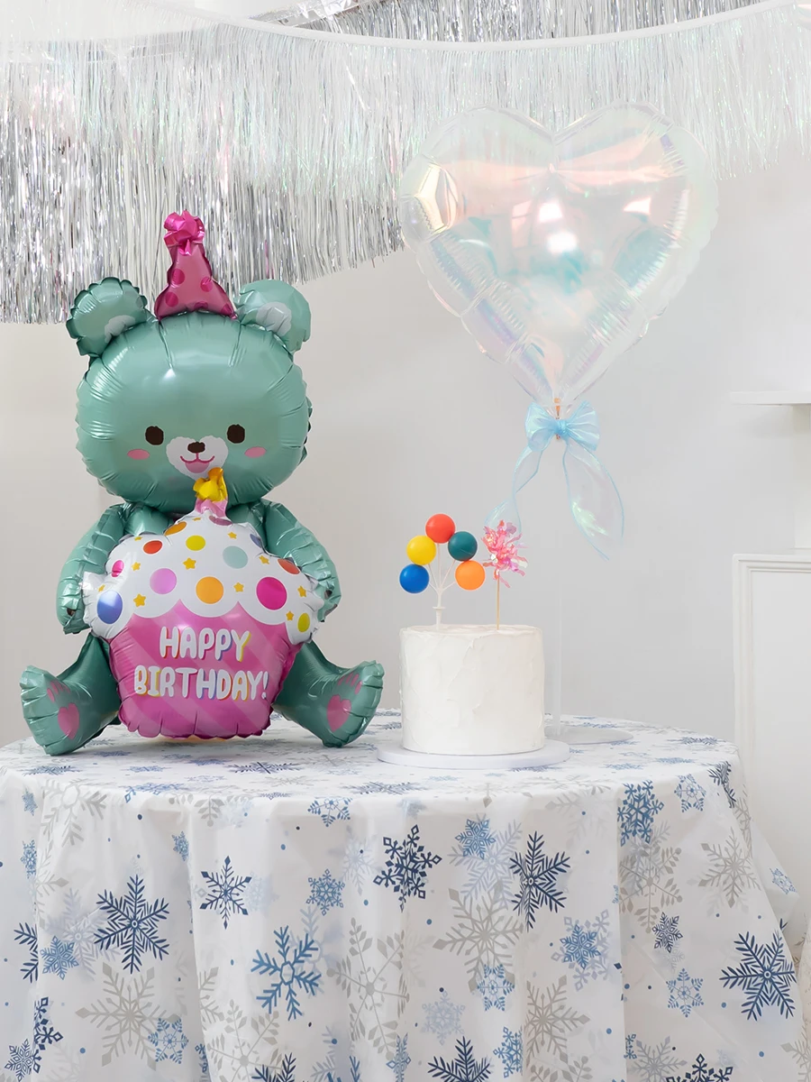 誕生日イベント用 幻彩バルーンセット：星型・ハート形で作るウェルカムウォール背景