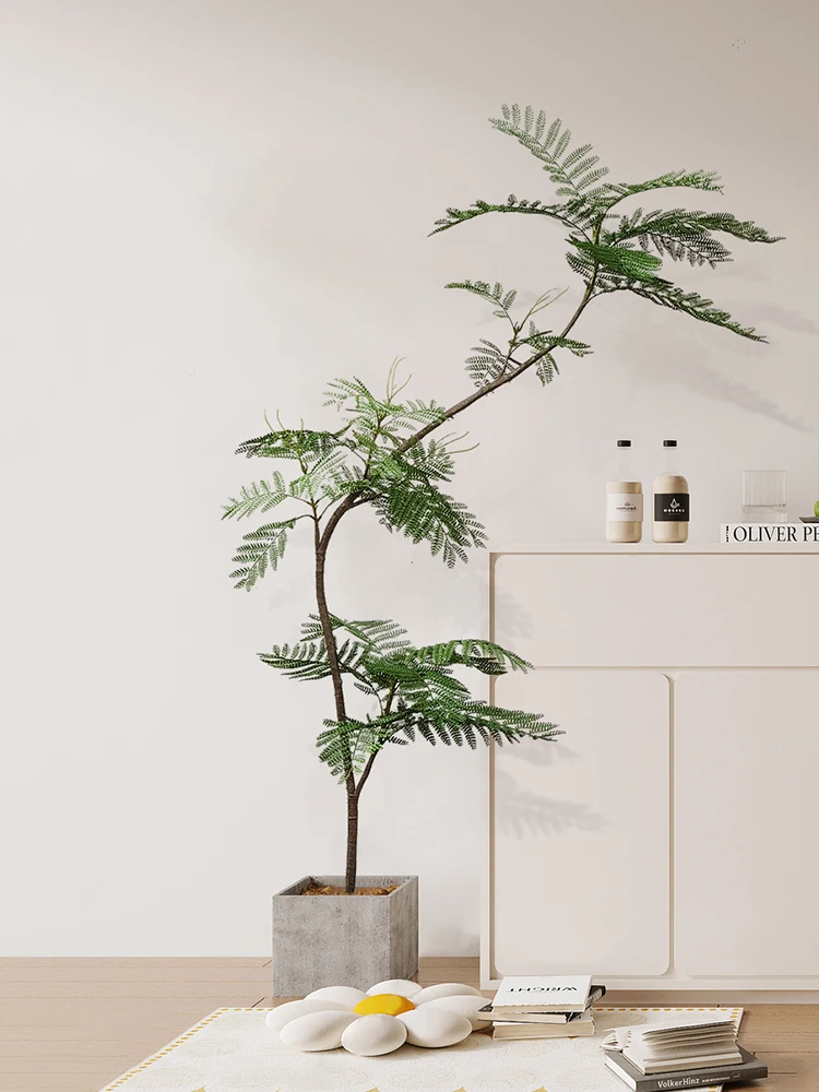 韓国インテリアを再現｜カフェ風部屋の作り方　洗面器と植木鉢の組み合わせで実現