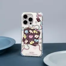 CARECASE チョコレートプレートデザインのスマートフォンケース【角穴あけ不要・シンプルでおしゃれ・iPhone対応】