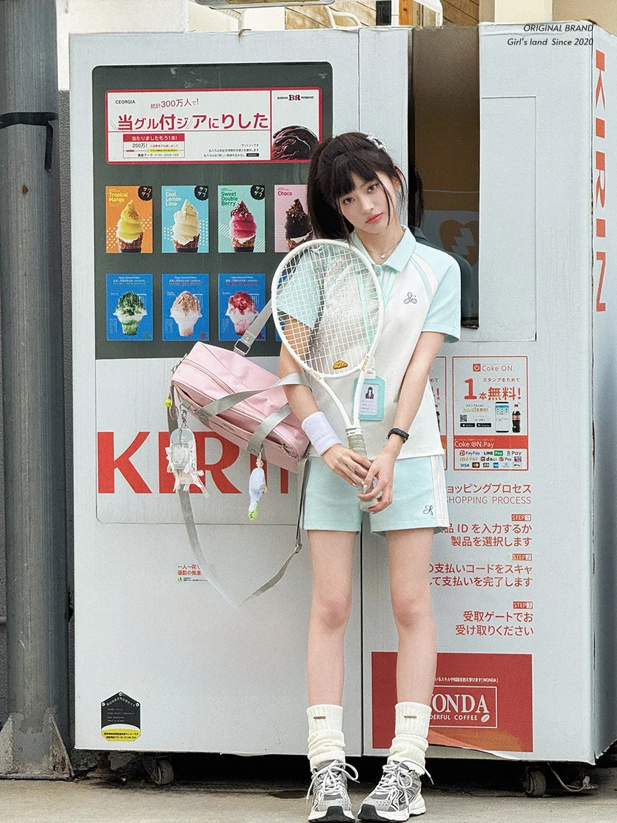 体育祭 コーデ おすすめ：オリジナルJK制服体操服【夏用・ポロ襟・短袖・カジュアル】（セットアップ対応）