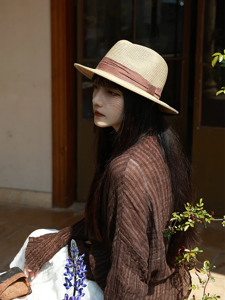 春夏用のペーパーハット：カジュアル爵士帽でUVカットとスタイリッシュデザインを実現