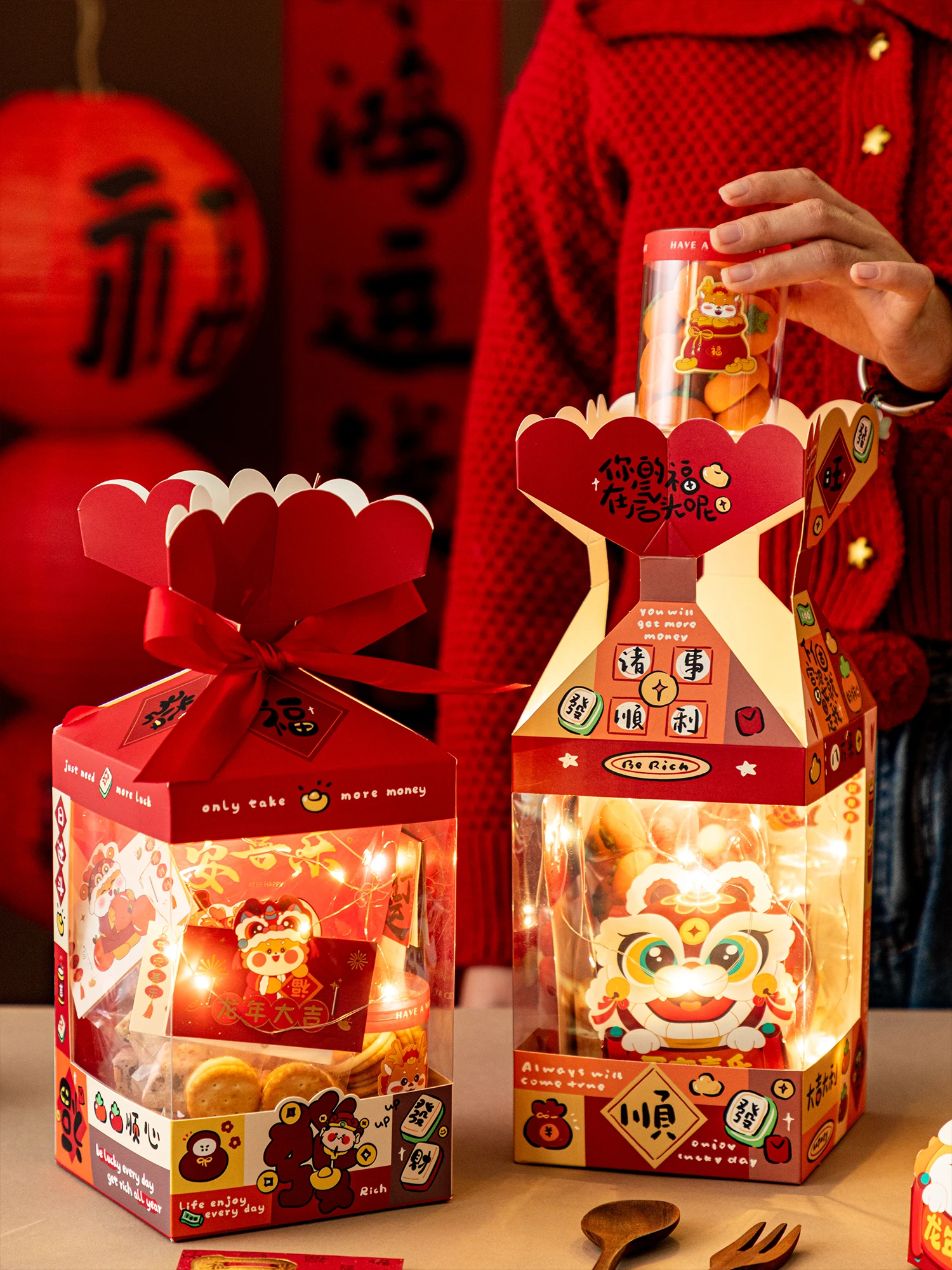 新年用お菓子ギフトボックス【牛轧糖・クッキー・大福入】：ハリーポッター・ハロウィン通販との比較と実用シーン