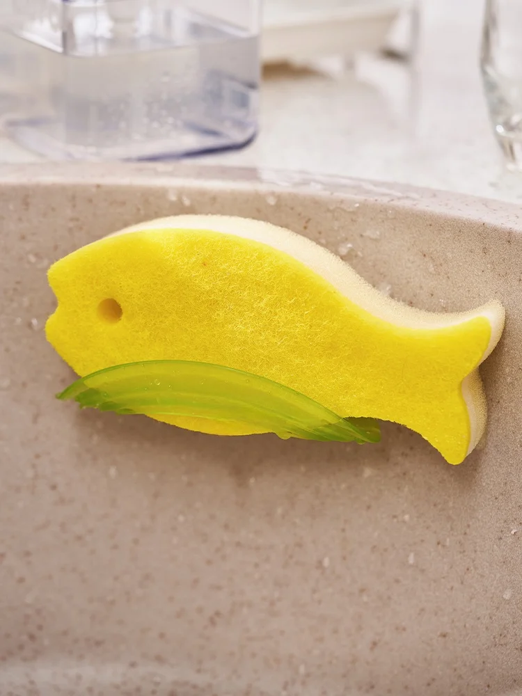 魚形洗浄スポンジセット：プラスチックフリーで環境に優しいキッチンケアの実現
