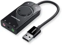 USB外付けサウンドカード【デスクトップ・ノートパソコン用・ヘッドフォン・マイク対応】