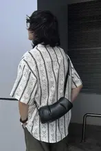 ピローバッグ バゲットバッグ ミニバッグ スマホポシェット ユニセックス シワ加工 脇の下 ショルダー 斜め掛け インスタ映え 着回し おしゃれ 「YUEN」