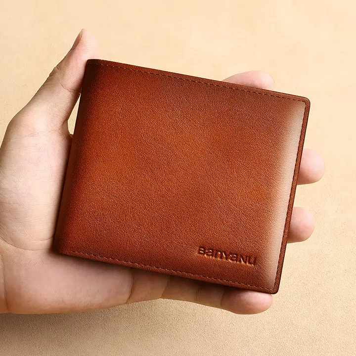 メンズショート本革財布トップレイヤー牛革