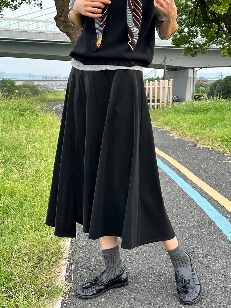 レディース 着丈を正しく測るための秘訣は？黒の中長丈スカートが教えてくれたこと