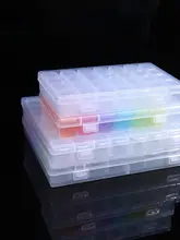 透明カラープラスチック収納ボックス【防串・28格・56格・工具・アクセサリー・釣り具】
