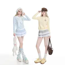 華やかなレースフリルのプリーツスカート【高腰・Aライン・ボリューム感】