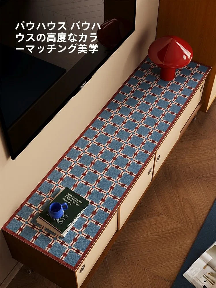 デザイン性の高いリビングルーム用テーブルマット：防水・防油・洗浄不要のヴィンテージ風格