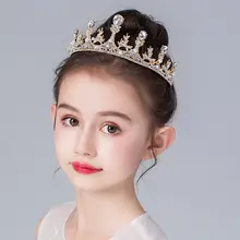 ティアラ ヘアアクセサリー キッズ ガールズ ラインストーン 発表会 バースデー 撮影
