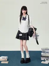シャツ レディース 長袖 白 スリム 着痩せ 制服 スクール