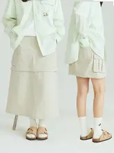 OADB セパレートデザイン Aライン スカート【アウトドア・ウエストゴム・ジッパー付き】