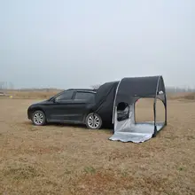 黒いSUV用タープ【自動車・自転車両用・車台接続可能】