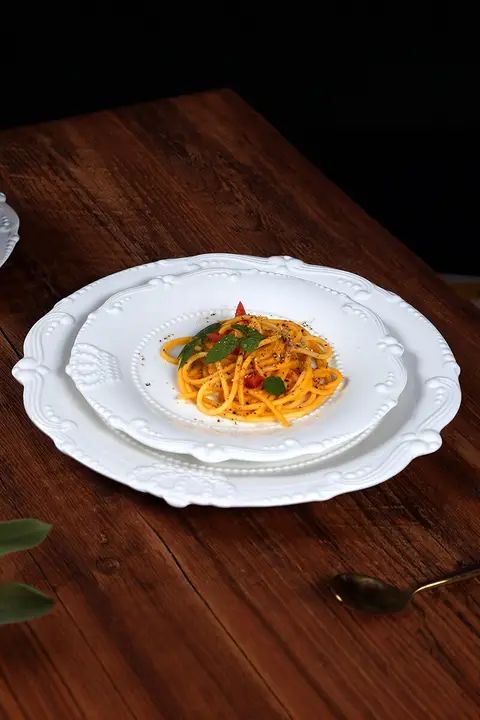 欧風ヴintageデザイン 陶器製プレート【平皿・スープ皿・魚皿・ケーキ皿・サービングプレート】