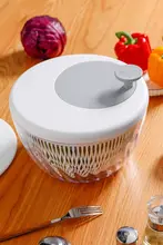イタリア製サラダ用野菜脱水器【回転式・キッチン用・水切りバスケット】